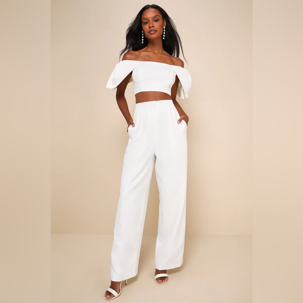 Lulu’s White Two Piece Set - Pants Only